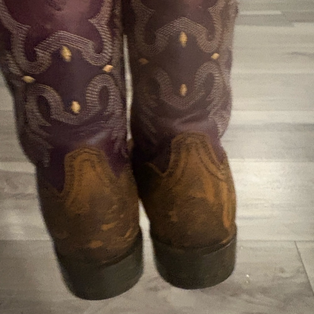 Ariat Kids Boots - Purple and Brown